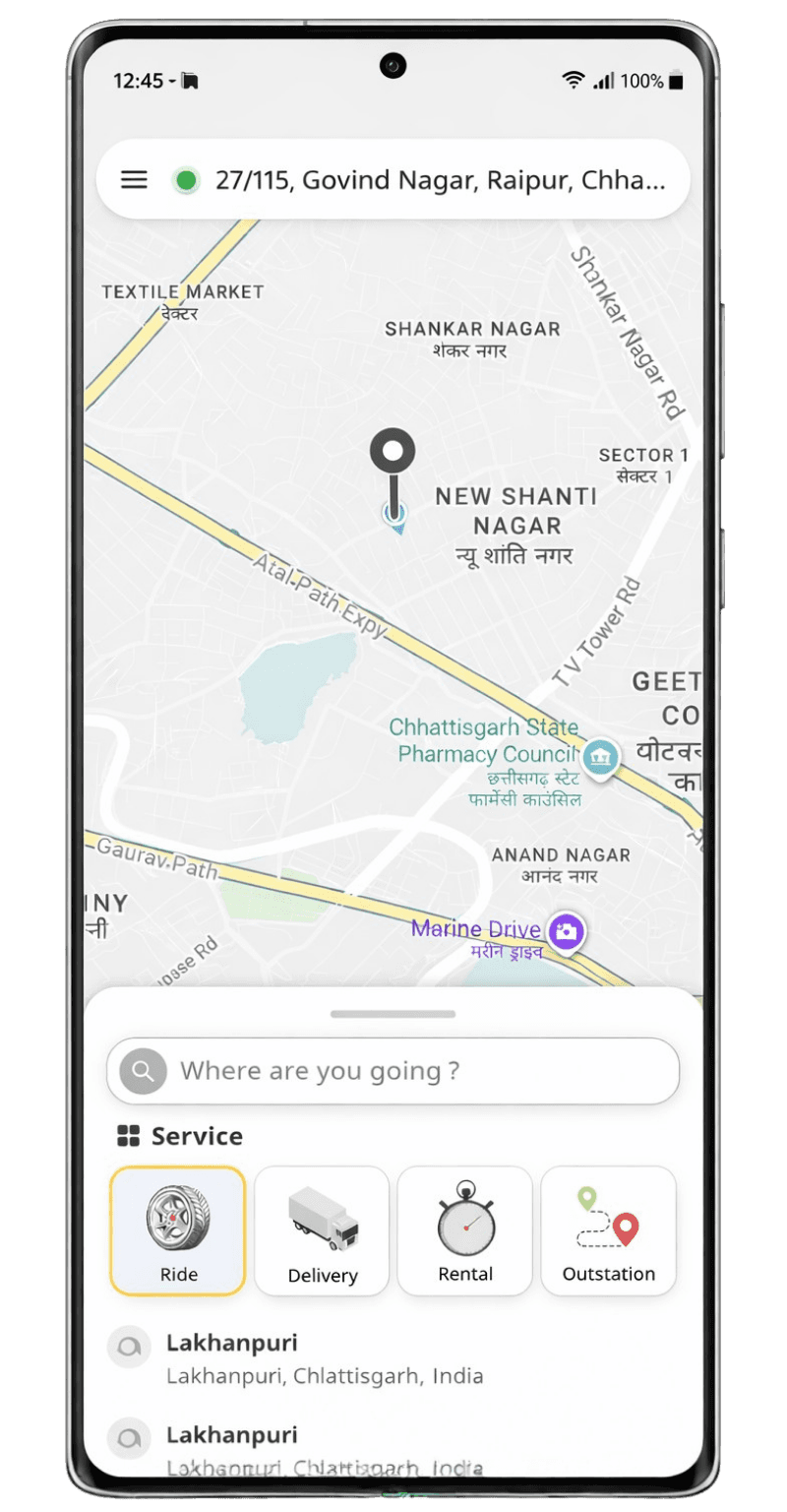 Blazimo User App Interface